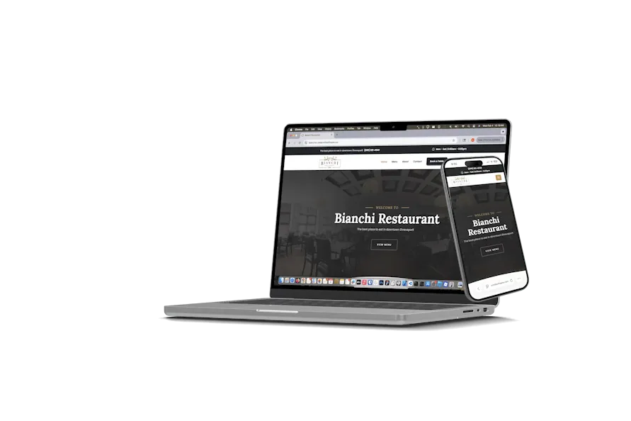 Website mockup animation